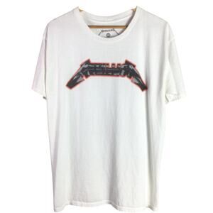 Metallica Metal Band Wherever I My Roam Shirt White Medium